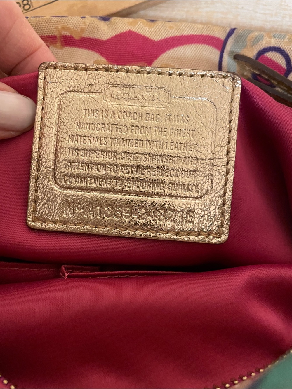 Coach Poppy Collection Signature Graffiti 1941 Cross Body Bag Colorful *read - Picture 8 of 16